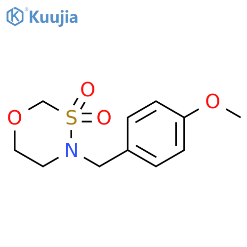 4H-1,3,4-Oxathiazine, dihydro-4-[(4-methoxyphenyl)methyl]-, 3,3-dioxide structure