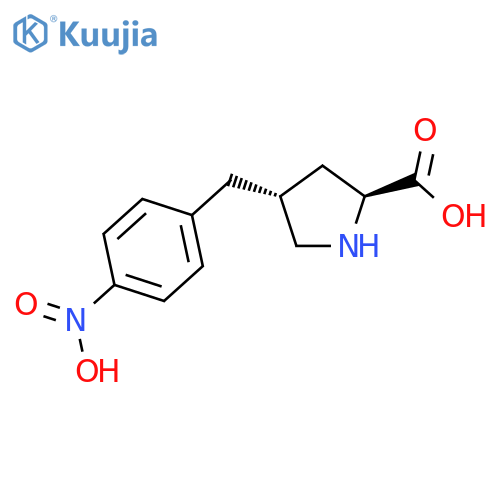 (2S,4R)-4-(4-Nitrobenzyl)pyrrolidine-2-carboxylic acid structure