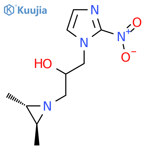 1H-Imidazole-1-ethanol,a-[[(2R,3R)-2,3-dimethyl-1-aziridinyl]methyl]-2-nitro-,rel- structure