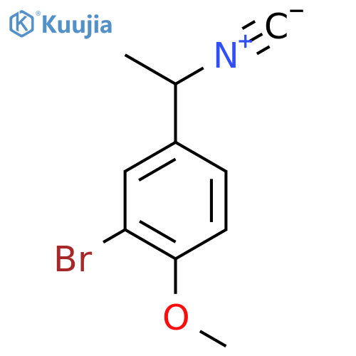 2-bromo-4-(1-isocyanoethyl)-1-methoxybenzene structure