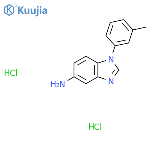 1-(3-Methylphenyl)-1H-benzimidazol-5-amine dihydrochloride structure