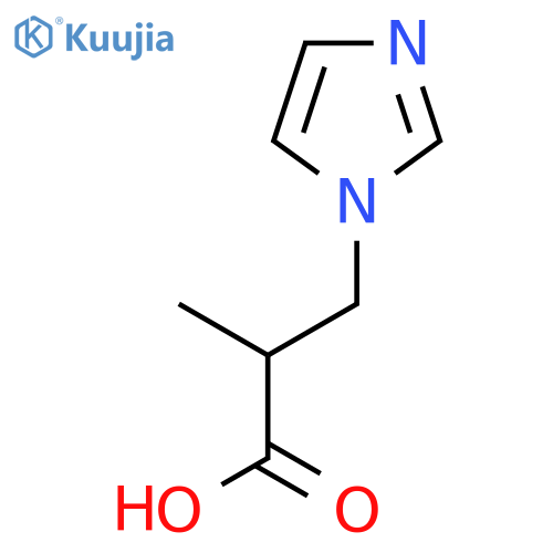 3-(1H-Imidazol-1-yl)-2-methylpropanoic acid structure
