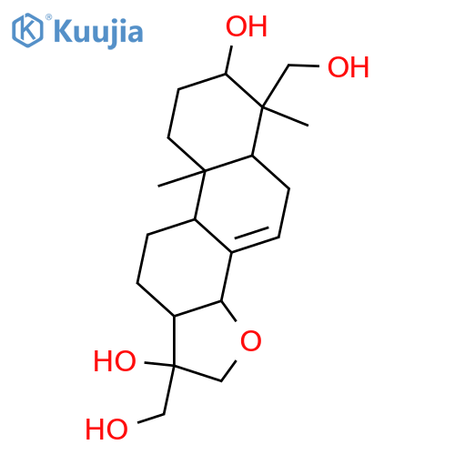 14,16-Epoxy-7-abietene-3,15,17,18-tetrol; (ent-3β,13βH,14α,15αOH)-form structure