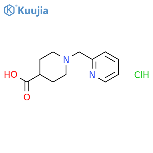 1-Pyridin-2-ylmethyl-piperidine-4-carboxylic acid hydrochloride structure