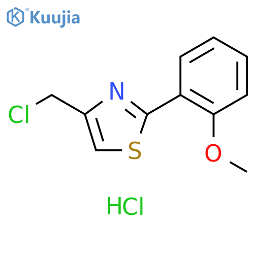 4-(Chloromethyl)-2-(2-methoxyphenyl)-1,3-thiazole Hydrochloride structure