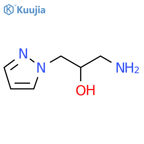 1-amino-3-(1H-pyrazol-1-yl)propan-2-ol structure