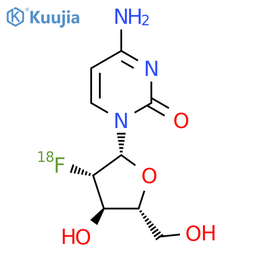 2'-Fluoro-2'-deoxy-arabinofuranosyl-cytidine F-18 structure