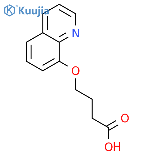 4-(8-quinolinyloxy)butanoic acid structure