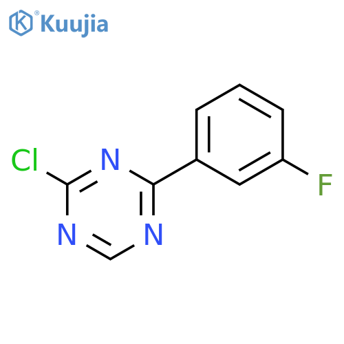 2-chloro-4-(3-fluorophenyl)-1,3,5-triazine structure