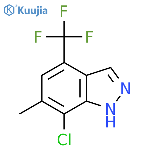 7-Chloro-6-methyl-4-(trifluoromethyl)-1H-indazole structure