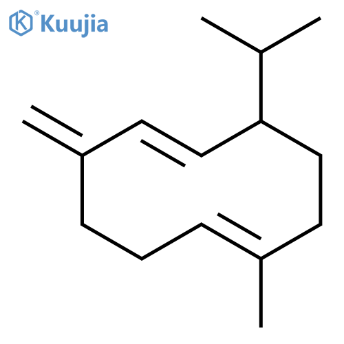1,6-Cyclodecadiene, 1-methyl-5-methylene-8-(1-methylethyl)-, (1E,6E)- structure
