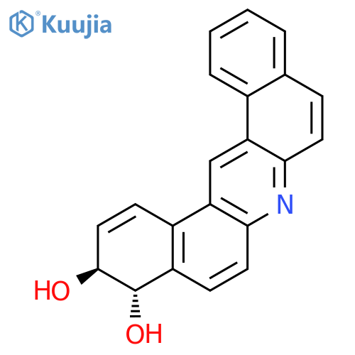 Dibenz[a,j]acridine-3,4-diol,3,4-dihydro-, (3R,4R)-rel- structure