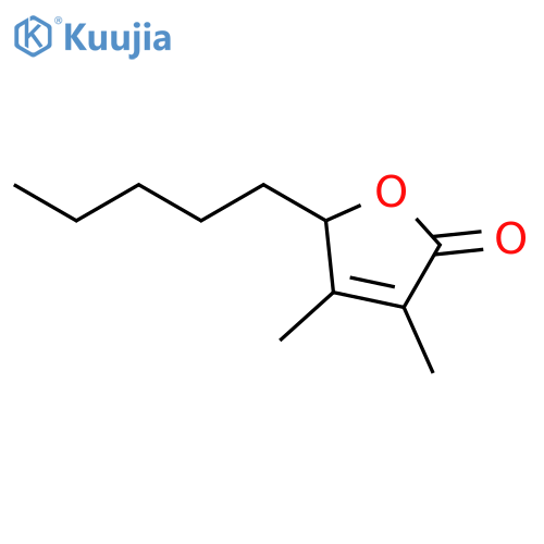3,4-dimethyl-2-pentyl-2h-furan-5-one structure