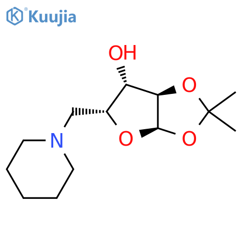 (3Ar,5R,6S,6aR)-2,2-dimethyl-5-(piperidin-1-ylmethyl)-tetrahydro-2H-furo[2,3-d][1,3]dioxol-6-ol structure
