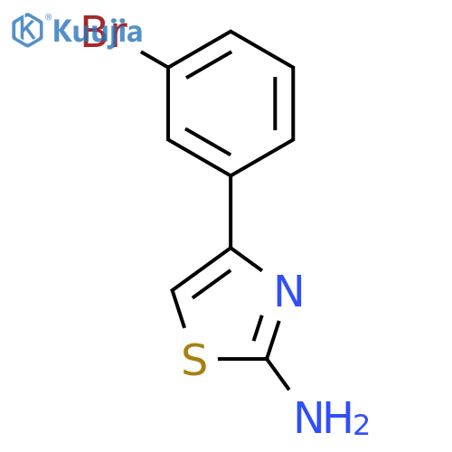 4-(3-Bromophenyl)-1,3-thiazol-2-amine structure
