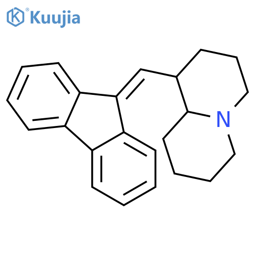 2H-Quinolizine,1-(9H-fluoren-9-ylidenemethyl)octahydro-, (1S-trans)- (9CI) structure