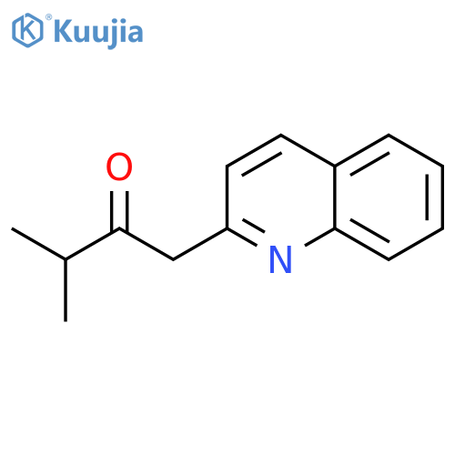 2-Butanone,3-methyl-1-(2-quinolinyl)- structure