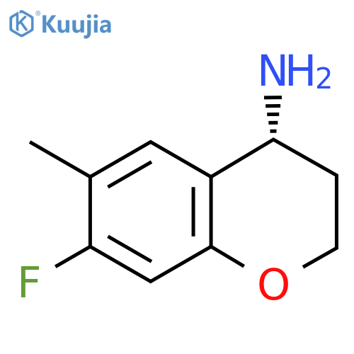 (4R)-7-Fluoro-6-methyl-3,4-dihydro-2H-chromen-4-amine structure