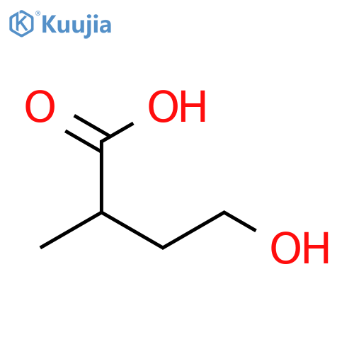 4-Hydroxy-2-methylbutanoic acid; (S)-form structure