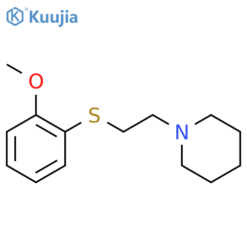 Piperidine, 1-[2-[(2-methoxyphenyl)thio]ethyl]- structure