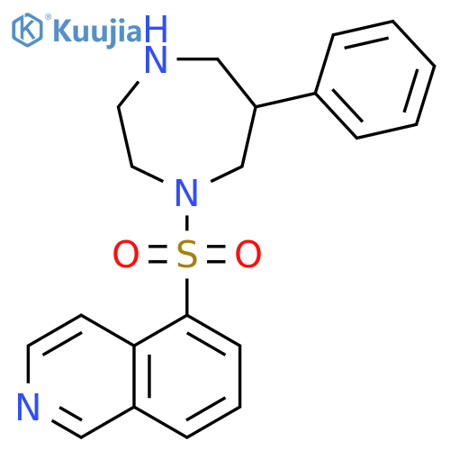 1H-1,4-Diazepine, hexahydro-1-(5-isoquinolinylsulfonyl)-6-phenyl- structure