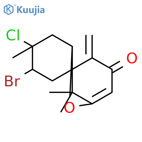 6H-2,5a-Methano-1-benzoxepin-4(5H)-one, 7-bromo-8-chloro-7,8,9,9a-tetrahydro-8,10,10-trimethyl-5-methylene- structure