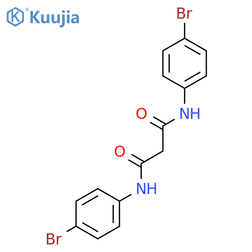 N,N'-bis(4-bromophenyl)propanediamide structure