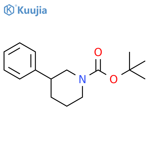 tert-butyl 3-phenylpiperidine-1-carboxylate structure