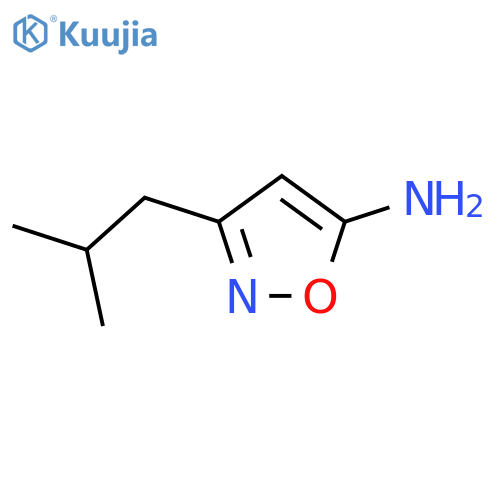 3-(2-methylpropyl)-1,2-oxazol-5-amine structure