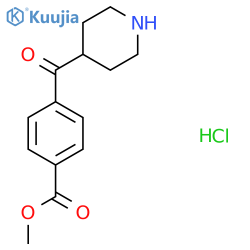 Methyl 4-(piperidine-4-carbonyl)benzoate hydrochloride structure