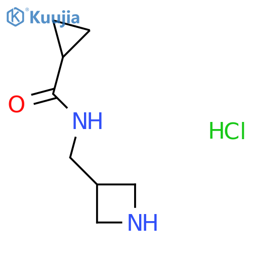 N-[(azetidin-3-yl)methyl]cyclopropanecarboxamide structure