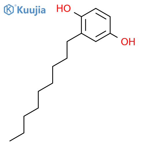 1,4-Benzenediol, 2-nonyl- structure