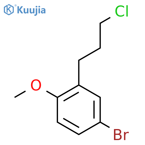 4-Bromo-2-(3-chloropropyl)anisole structure