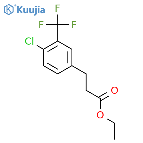 Ethyl 3-[4-chloro-3-(trifluoromethyl)phenyl]propanoate structure