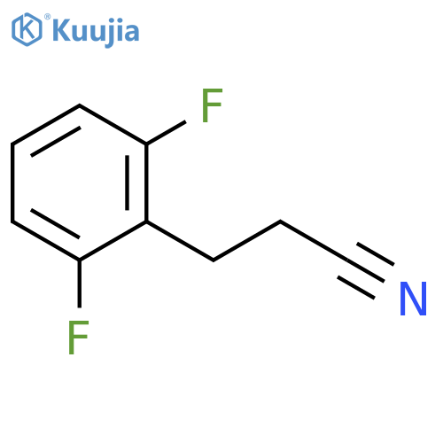 3-(2,6-difluorophenyl)propanenitrile structure