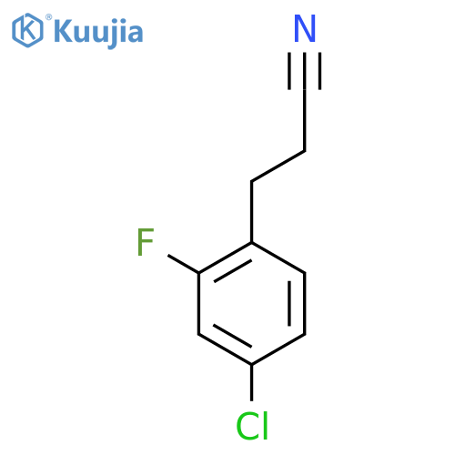 3-(4-Chloro-2-fluorophenyl)propanenitrile structure