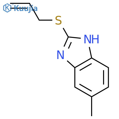 5-methyl-2-(prop-2-en-1-ylsulfanyl)-1H-1,3-benzodiazole structure