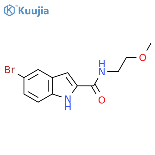 5-Bromo-N-(2-methoxyethyl)-1H-indole-2-carboxamide structure
