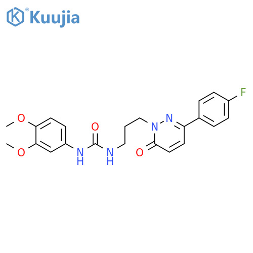 1-(3,4-dimethoxyphenyl)-3-{3-[3-(4-fluorophenyl)-6-oxo-1,6-dihydropyridazin-1-yl]propyl}urea structure