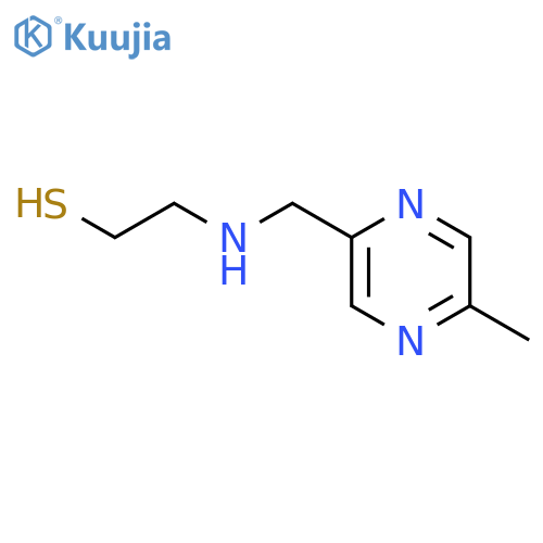 Ethanethiol,2-[[(5-methyl-2-pyrazinyl)methyl]amino]- structure