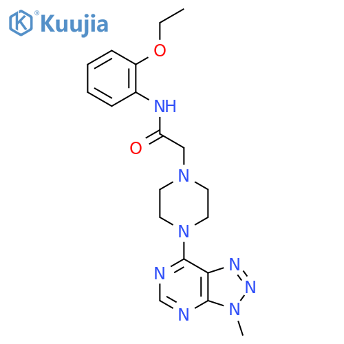 N-(2-ethoxyphenyl)-2-(4-{3-methyl-3H-[1,2,3]triazolo[4,5-d]pyrimidin-7-yl}piperazin-1-yl)acetamide structure