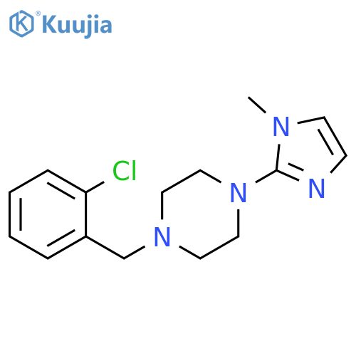 1-(2-chlorobenzyl)-4-(1-methyl-1H-imidazol-2-yl)piperazine structure