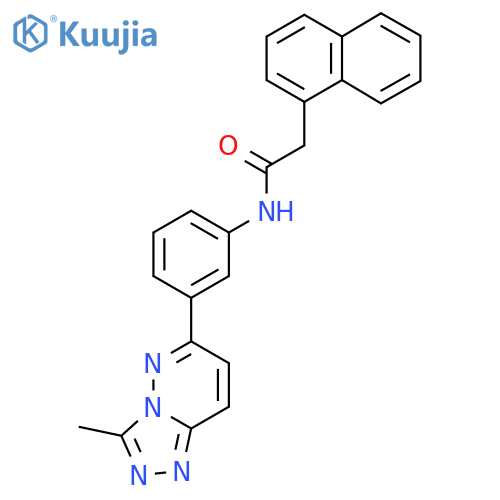 N-(3-{3-methyl-1,2,4triazolo4,3-bpyridazin-6-yl}phenyl)-2-(naphthalen-1-yl)acetamide structure