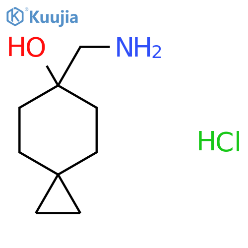 6-(Aminomethyl)spiro[2.5]octan-6-ol hydrochloride structure