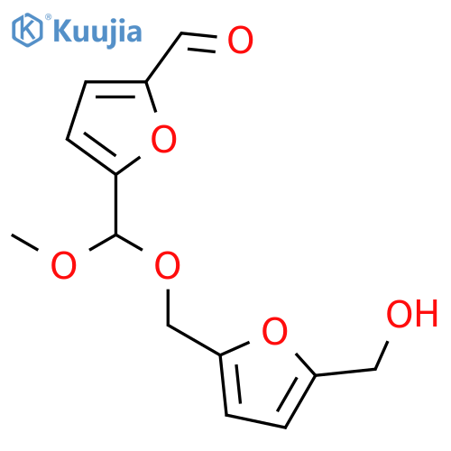 5-[(5-hydroxymethyl-furan-2-yl)methoxy-methoxymethyl]-furan-2-carbaldehyde structure