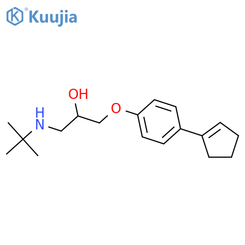 2-Propanol,1-[4-(1-cyclopenten-1-yl)phenoxy]-3-[(1,1-dimethylethyl)amino]- structure