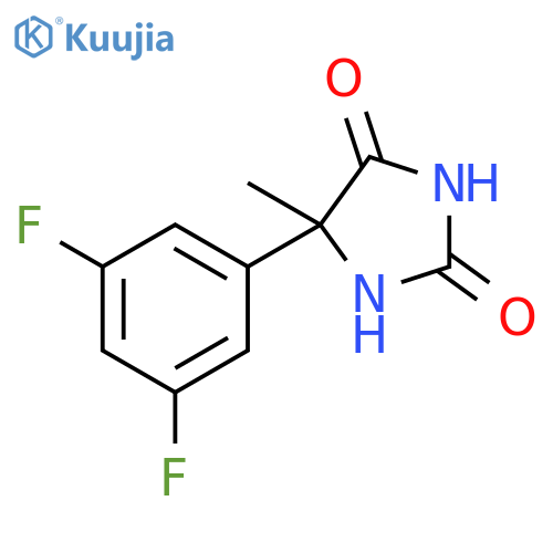 5-(3,5-difluorophenyl)-5-methylimidazolidine-2,4-dione structure