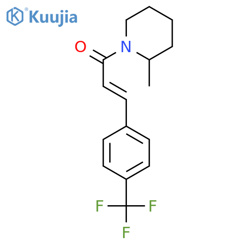 2-Propen-1-one,1-(2-methyl-1-piperidinyl)-3-[4-(trifluoromethyl)phenyl]- structure