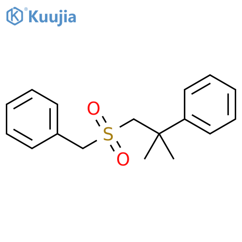 Benzene, [1,1-dimethyl-2-[(phenylmethyl)sulfonyl]ethyl]- structure