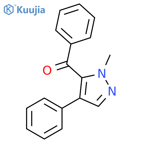 Methanone, (1-methyl-4-phenyl-1H-pyrazol-5-yl)phenyl- structure